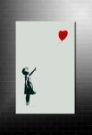 Banksy Canvas Art Balloon Girl, balloon girl canvas, cheap banksy art uk, balloon girl banksy picture, banksy canvas print