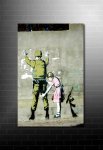 banksy frisk canvas print, banksy art uk, banksy canvas prints, banksy graffiti art, banksy canvas artwork