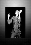 Ian curtis dancing canvas, ian curtis wall art, ian curtis canvas prints, joy division canvas painting