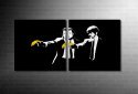 Banksy Pulp Fiction canvas art print, pulp fiction banksy print, pulp fiction banksy wall art, banksy art