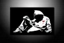 Banksy Hoody Print canvas, banksy knife photo, banksy canvas wall art, banksy canvas picture, banksy modern art