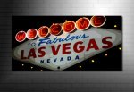 Las vegas canvas print, las vegas sign