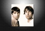 Oasis Canvas Art print, oasis canvas print, liam and noel gallagher canvas, noel gallagher wall art, liam and noel gallagher canvas