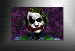 the joker canvas painting, batman movie canvas, heath ledger canvas art, the joker canvas print