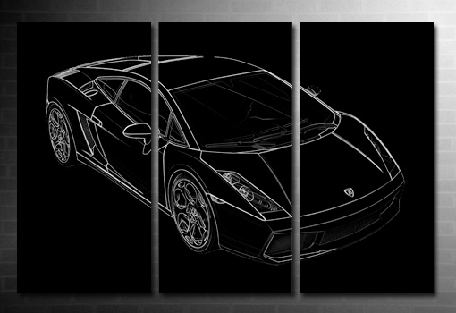 Lamborghini canvas print, lamborghini photo print, lamborghini on canvas