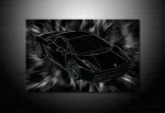 Lamborghini 3D canvas, 3d canvas art print, cars on canvas