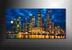 Singapore Cityscape Canvas, Cityscape Wall Art, New York City Canvas