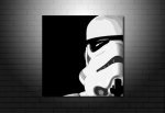 Stormtrooper canvas, star wars canvas, star wars movie print, stormtrooper wall art, movie wall art