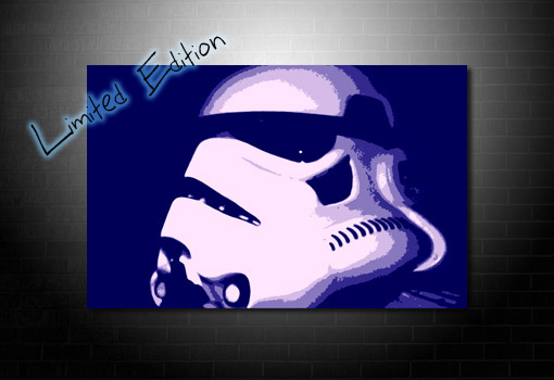 Stormtrooper Canvas art print, star wars movie art, star wars canvas art, star wars print, movie wall art