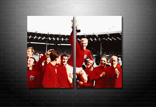 World Cup Canvas 1966, Football Canvas Art, Bobby Moore Canvas, Football Wall Art