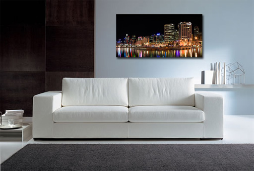 chicago river canvas