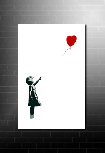 Banksy Balloon Girl print, banksy canvas print, banksy art uk, banksy art uk, banksy canvas wall art