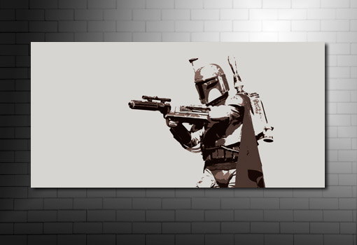 Boba Fett star wars Canvas Art, Boba Fett Canvas Art, star wars canvas at print, star wars movie art, movie art prints