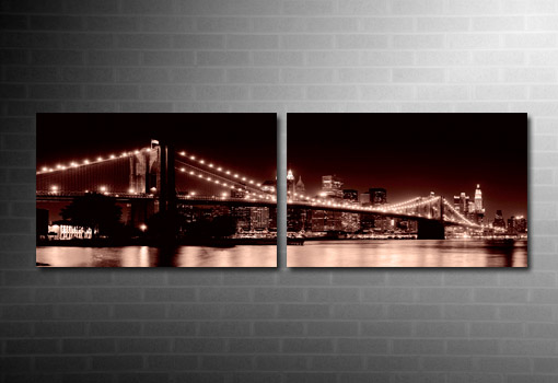 Manhattan Skyline Wall Art, New York Canvas art