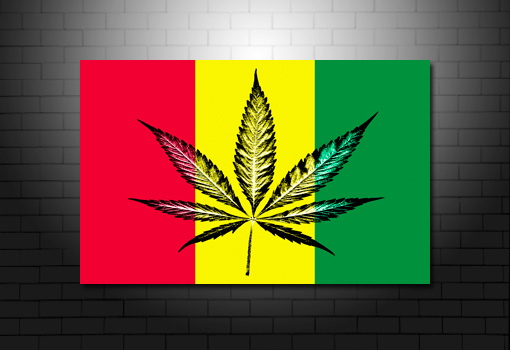 Cannabis Leaf wall art print, Cannabis Leaf print, bob marley canvas