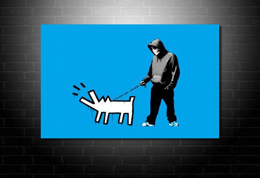 Banksy Choose Your Weapon wall art, canvas art banksy, banksy canvas prints, banksy wall art