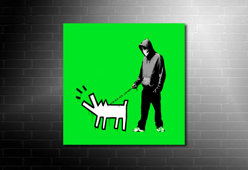 Banksy Choose Your Weapon Canvas green, canvas art banksy