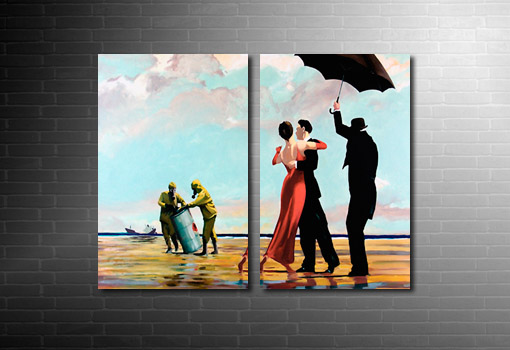 Crude Oil Banksy Canvas reproduction art, banksy art prints uk, banksy art prints