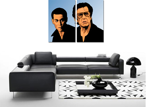 al pacino movie art, gangster canvas print, canvas art print, movie wall poster