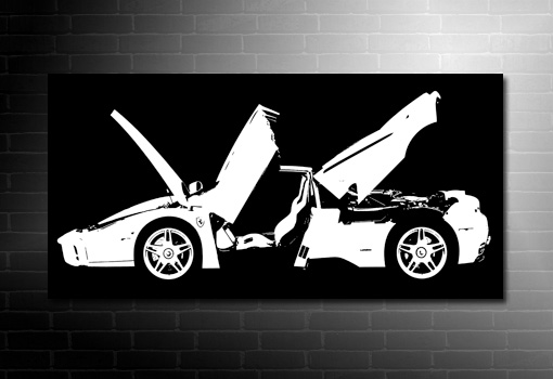 Ferrari Enzo Canvas Art, Ferrari Enzo Art, Ferrari Wall Art