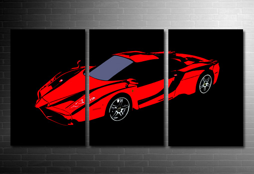 Ferrari Canvas Wall Art, Ferrari Art print, Ferrari Canvas Print