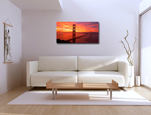cityscape picture, golden gate bridge canvas art