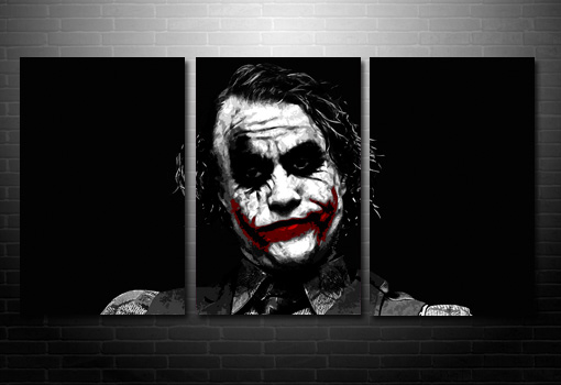 batman canvas art print, batman wall art, the joker canvas art, the joker canvas print