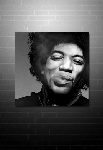 Jimi Hendrix Canvas print art, jimi hendrix wall art, jimi hendrix pop art, jimi hendrix print