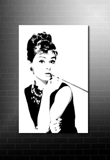 Audrey Hepburn Pop Art, audrey hepburn wall art, audrey hepburn movie print, audrey hepburn canvas print, audrey hepburn canvas art
