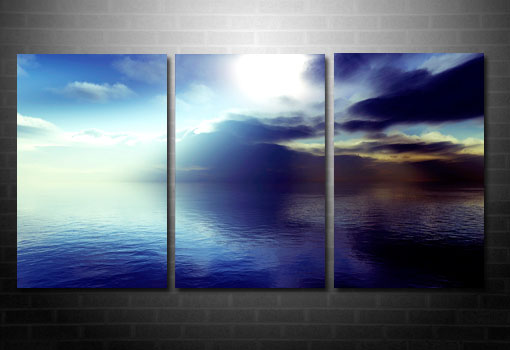 landscape art prints, digital seascape art, seascape wall art