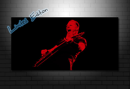 James Hetfield canvas wall art print, metallica canvas art, metallica canvas print, james Hetfield art, james Hetfield canvas art