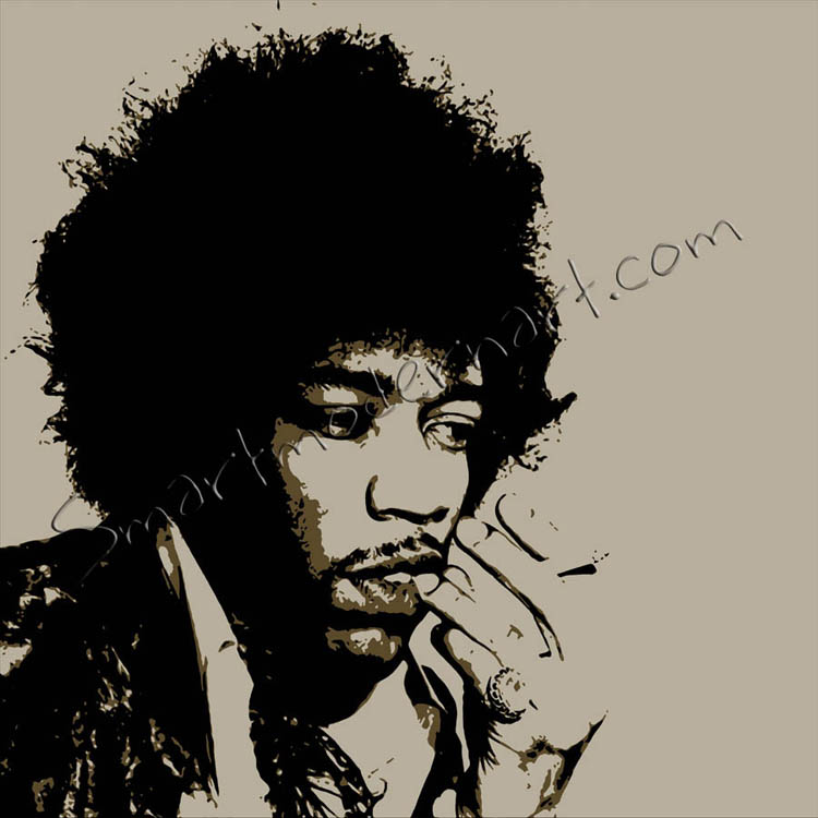 jimi hendrix pop art