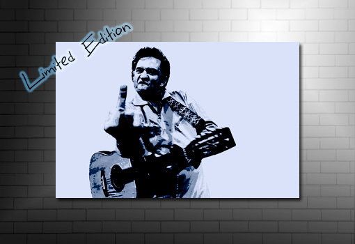 johnny cash canvas print, johnny cash music print, johnny cash art, Johnny Cash Wall Art