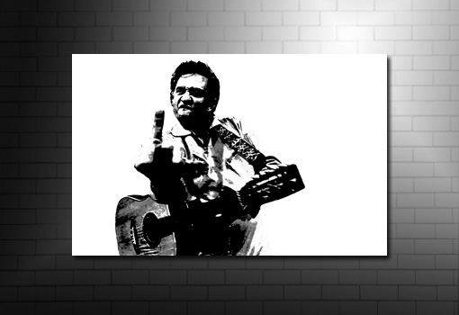 Johnny Cash Wall Art, johnny cash canvas print, johnny cash music print, johnny cash art, johnny cash print