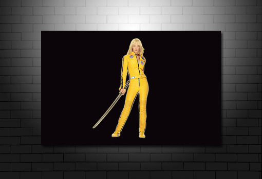 kill bill canvas print, kill bill movie art, kill bill wall art