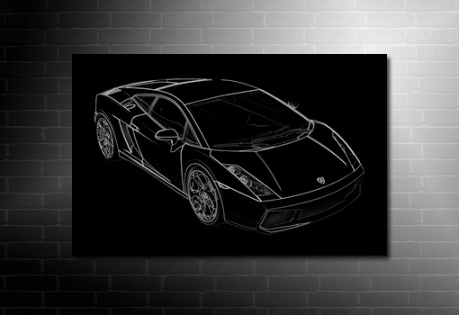 Lamborghini Canvas, cars canvas art print, cars on canvas