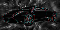 Lamborghini 3D Wall Art, 3d canvas art, lamborghini on canvas