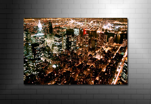 Manhattan Skyline Wall Art, New York City Canvas