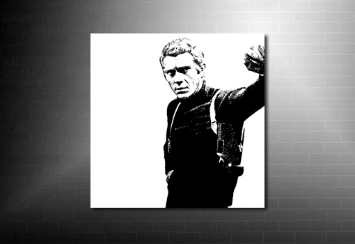 Steve McQueen Canvas Art, bullitt movie print, steve mcqueen movie canvas, bullitt movie canvas, steve mcqueen pop art