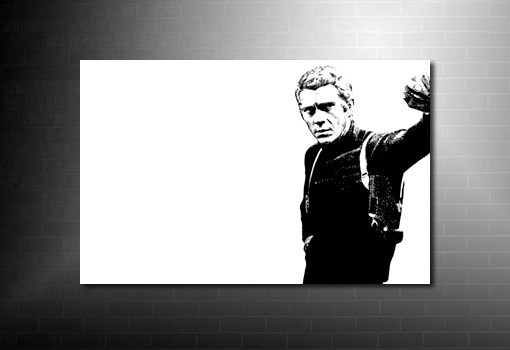 Steve McQueen Canvas Art, steve Mcqueen wall art, Steve McQueen Canvas Art, bullitt movie print, steve mcqueen pop art