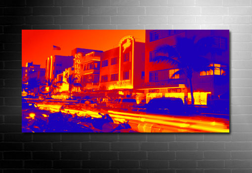 miami beach canvas art, miami wall art