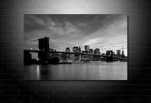 Manhattan Skyline Wall Art, New York City Canvas