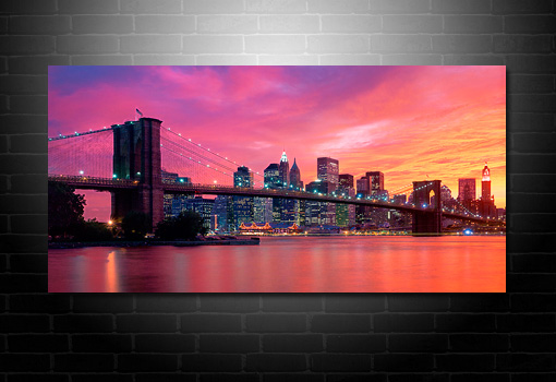 Cityscape Canvas, Cityscape Wall Art, New York City Canvas