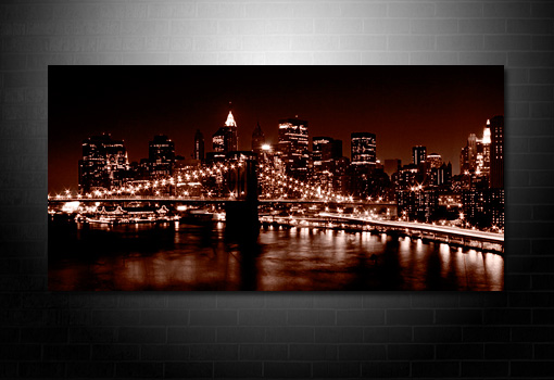 Cityscape Canvas, Cityscape Wall Art, New York City Canvas