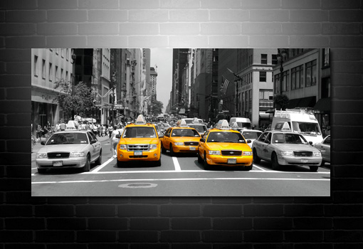 New York canvas taxi art, new york taxi art 