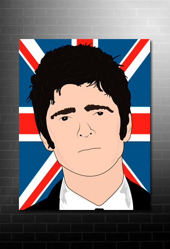 noel gallagher pop art canvas, music canvas, noel gallagher canvas, noel gallagher canvas picture, noel gallagher artwork