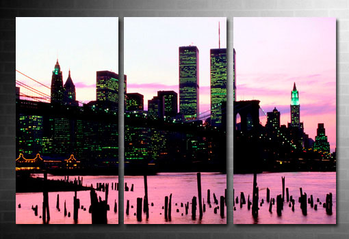 Cityscape Wall Art, New York City Canvas