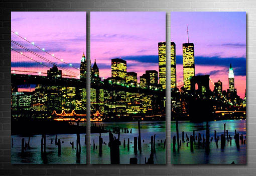 New York Canvas print, Manhattan Skyline Wall Art