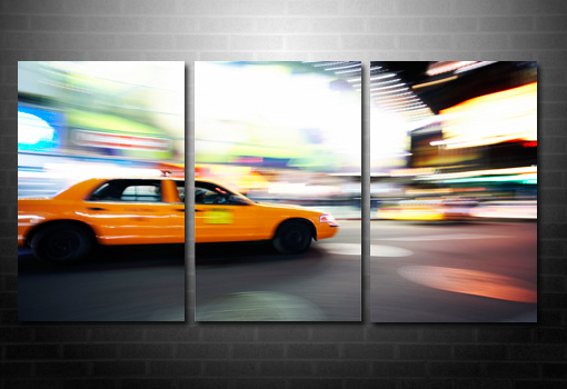 New York Taxi print, New York Taxi canvas art