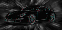 Porsche 911 Canvas, 3d canvas art, porsche canvas art